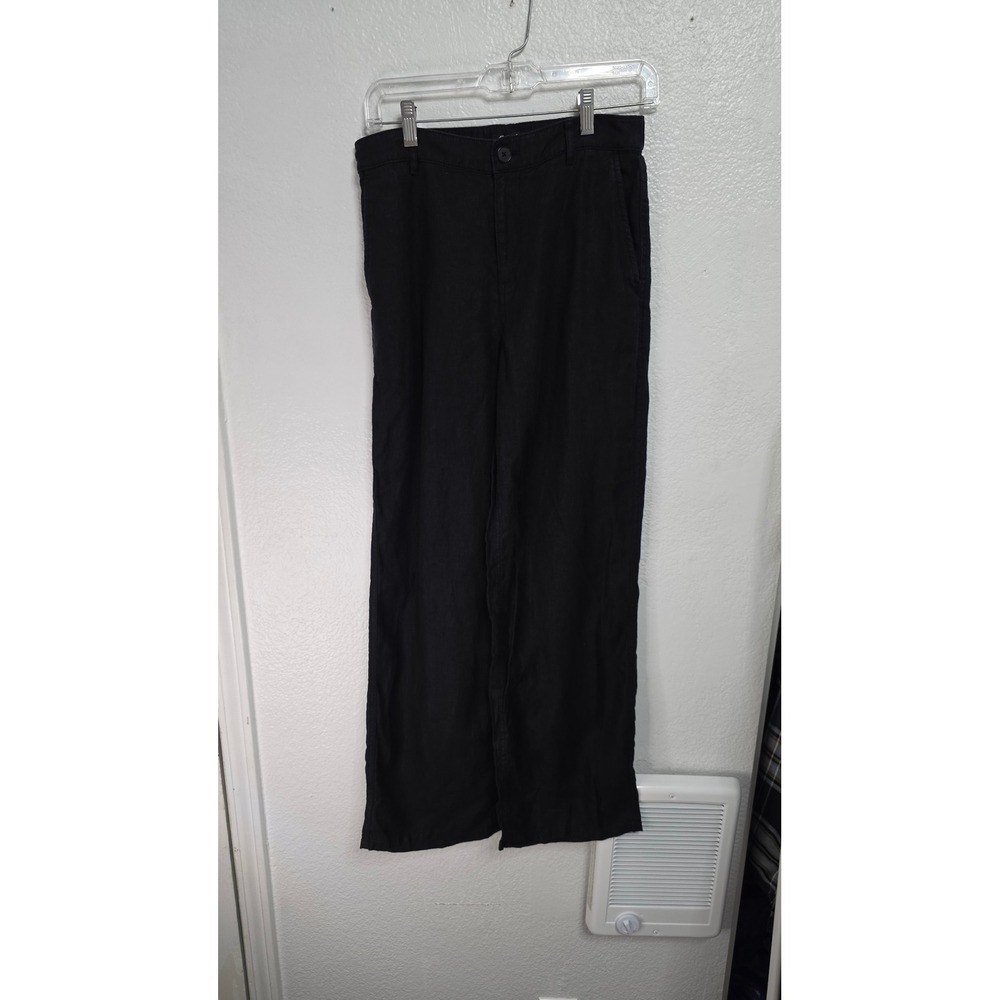 Madewell Linen Pants Womens 2 Black Excellent Condition